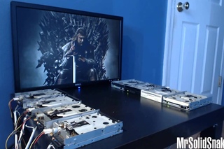 Game Of Thrones Theme on eight floppy drives
