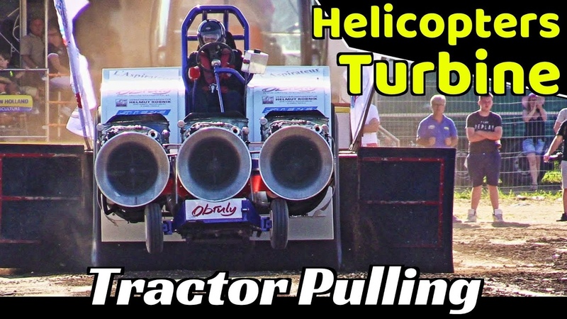 Tractor Pulling LAspirateur 3x Isotov, Klimov TV2 Helicopters Turbine Powered