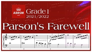 Parson's Farewell -ABRSM-Grade 1-2021-2022 John Playford