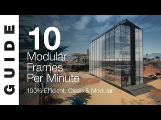 UPDATE-5 100% EFFICIENT Modular Frame Factory - 10 / minute SATISFACTORY GUIDE