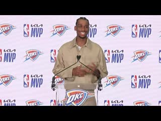 Shai Gilgeous-Alexander FULL Kia MVP Acceptance Speech!