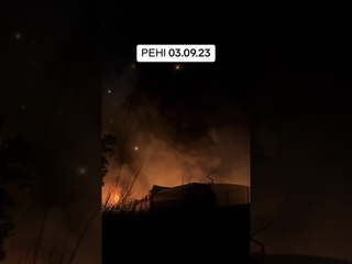 ‼️Удар дрона-камикадзе “Герань“ по топливохранилищу в порту Рени Одесской области.