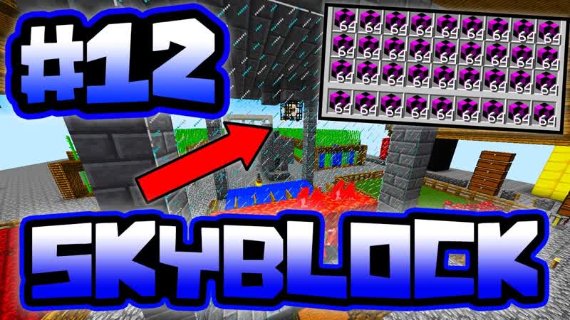 RICHEST SPAWNER FARM ON THE SERVER , Server Sky Block in Minecraft,