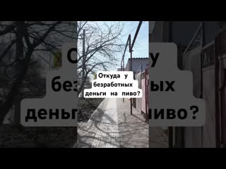 Не работаешь, сидишь на диване  а деньги на пиво откуда