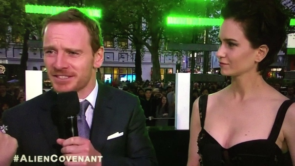 Michael Fassbender Katherine Waterston at Alien Covenant