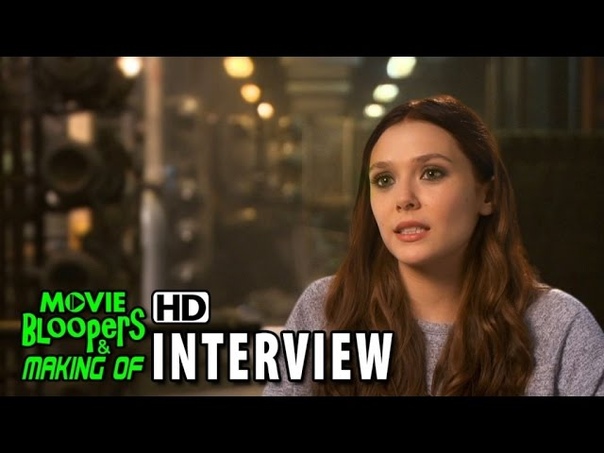 Avengers: Age of Ultron (2015) BTS Movie Interview Elizabeth Olsen ( Wanda Maximoff, Scarlet