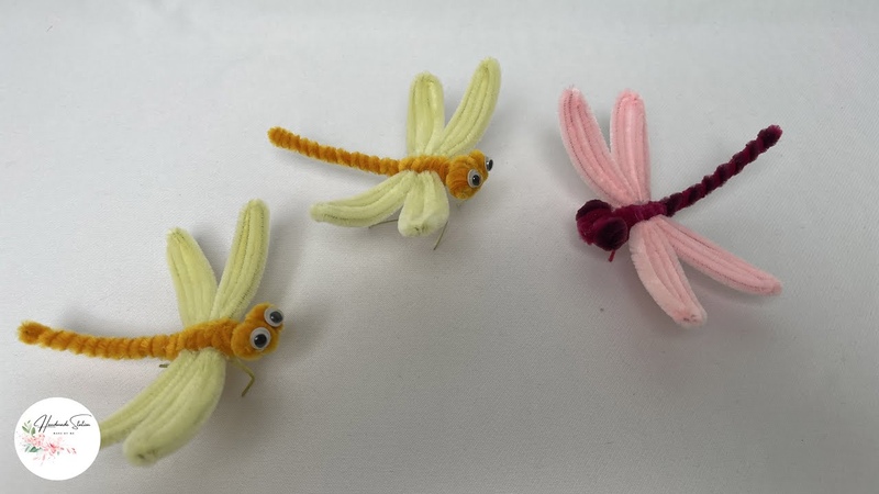 Tutorial DIY Animals How to make a Dragonfly with Pipe Cleaner,