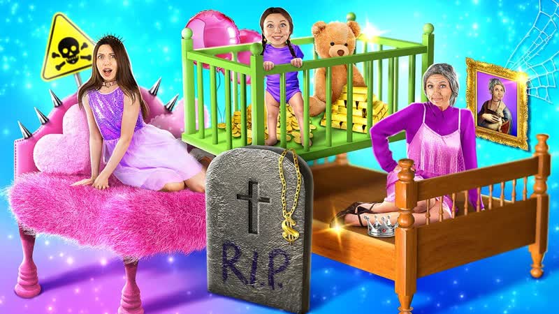 ГИГА богатая девушка от РОЖДЕНИЯ до СМЕРТИ за 24
