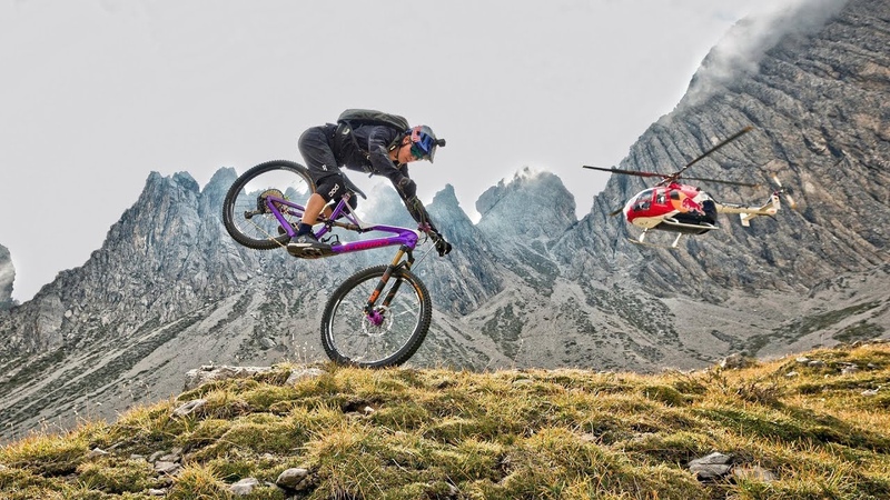 Riding down the Dolomites Fabio