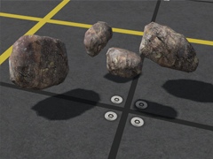 DG/RC Small granite Rocks almont canyon Group 5-Rotatable