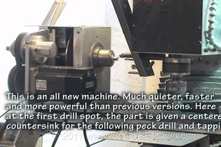 Mini Machining Center Gets all new Super Duty 4th Axis -  hard tapping example