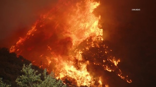 The 'Bridge Fire' Impacts Mount Baldy