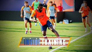 Last training session ahead of the Milan game!