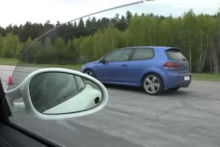 Ultra HD 4k Porsche 911 Turbo PDK 500 HP Sport Chrono vs HGP VW Golf VI R 3.6 Bi-Turbo