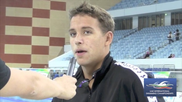 Interview with Chad Le Clos at UAE International Swim Meet, Dubai