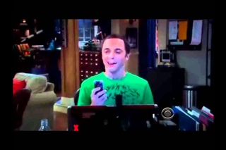 sheldon laughing.