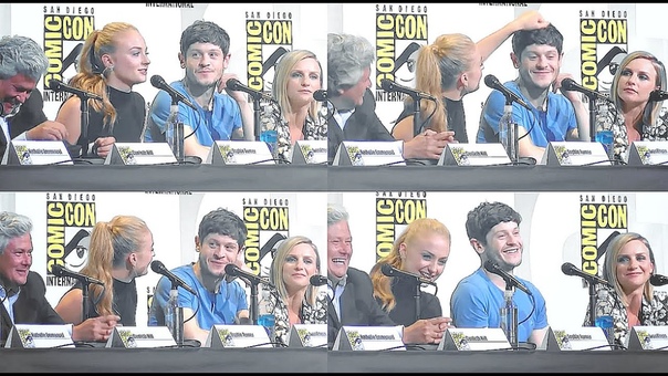 Iwan Rheon Sophie Turner; it was an honor to be killed by