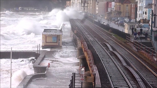 Rough sea at