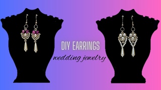 wedding earrings tutorial. beaded earrings tutorial