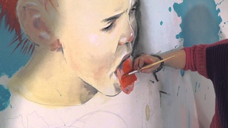 LORA ZOMBIE MURAL ART FOR SAATCHI GALLERY