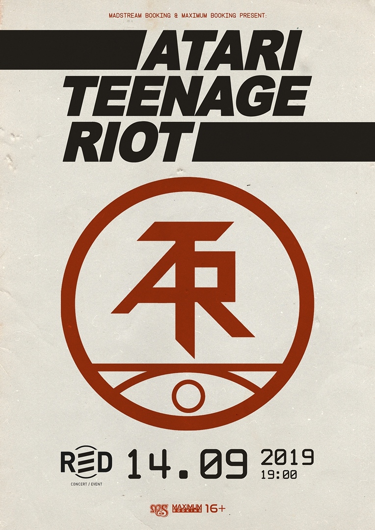 Афиша Москва ATARI TEENAGE RIOT (DE) // 14.09.19 // Мск (Red)