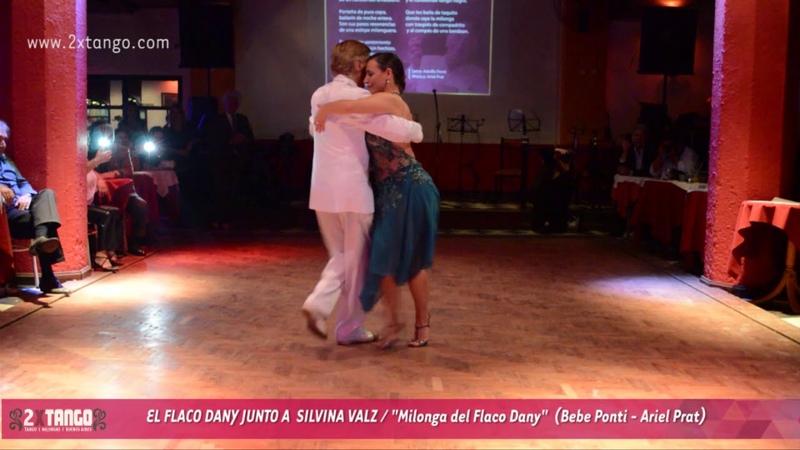 Milonga del Flaco Dany bailan Flaco Dany y Silvina