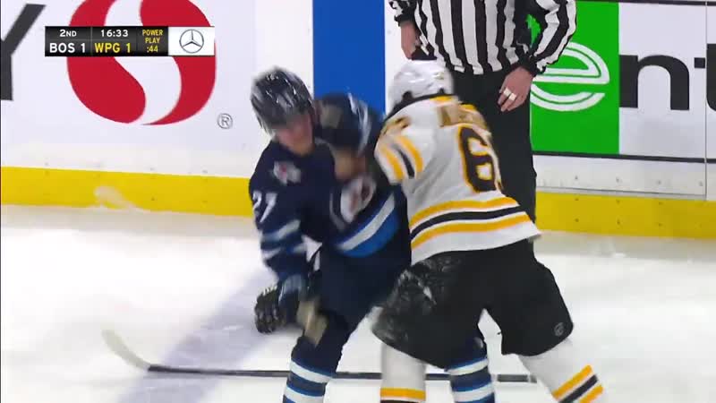 Brad Marchand And Nikolaj Ehlers Drop The Gloves After Big