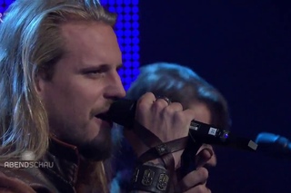 BR Abendschau vom  D'Artagnan Live im Studio mit Jubel  +  Interview