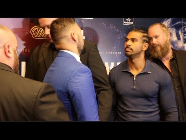 EXTREMELY INTENSE TONY BELLEW v DAVID HAYE HEAD TO HEAD PRESS CONFERENCE ( THE