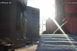 Samsung Galaxy Note vs Apple iPhone 4S: камера (camera test & comparison)