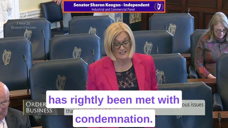 Senator Sharon Keogan Freedom of the