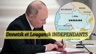 Vladimir Poutine Valide l'indpendance des rpubliques du Donbass, dont celle de Lougansk et Donetsk