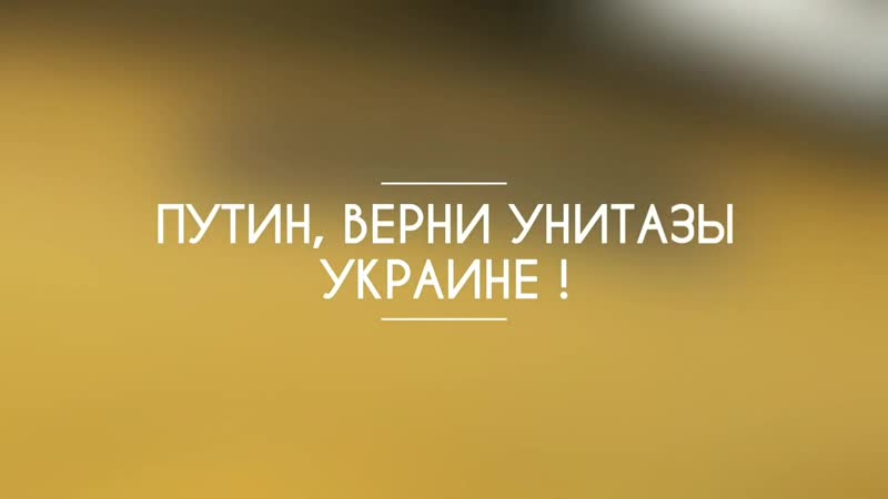 Путин, верни унитазы