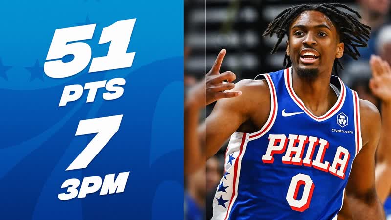 EVERY POINT From 1st Time NBA All Star Tyrese Maxeys 51 PT Performance , February 1,