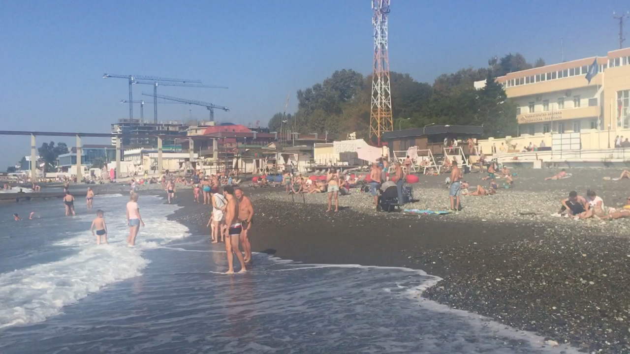 Пляж "Чайка" Сочи (Адлер), Краснодарский край - "Хороший пляж для отдыха" отзывы