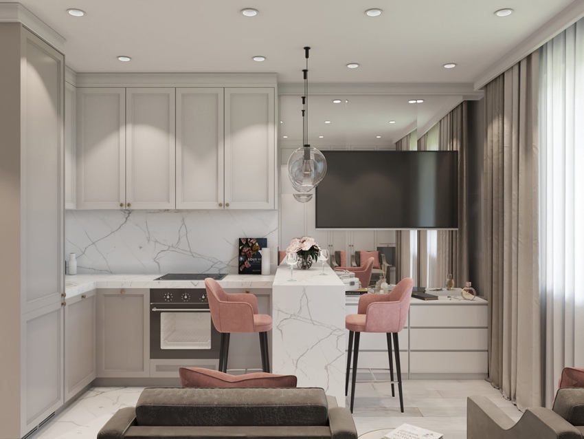 Как вам идея: откидная кровать и два кресла вместо обычного дивана (кровати)?