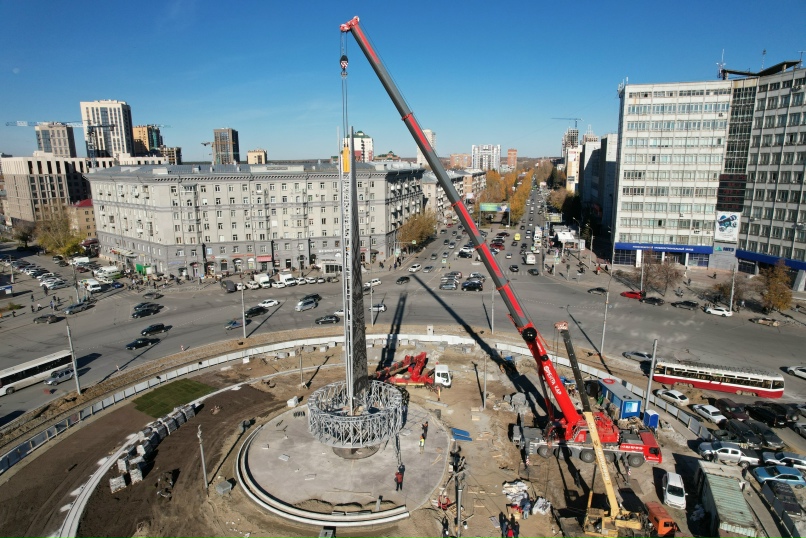 Стелла на площади калинина в новосибирске Стелла на площади калинина в новосибирске
