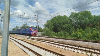 Электропоезд ЭП2Д-0103 ЦППК Рэкс перегон Каналстрой - Дмитров