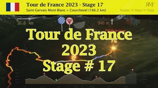 Tour de France 2023, Stage 17 (Saint-Gervais Mont-Blanc - Courchevel ), course, route, profile