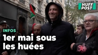 Vis par des oeufs et de la peinture, Raphal Glucksmann a t empch de manifester  Saint-tienne