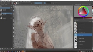 Speedpaint #001. Evlen in the cave