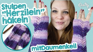 Stulpen Herzilein mit Daumenkeil hkeln reloaded