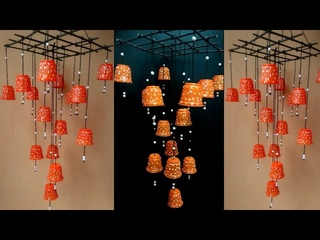 DIY II  Plastic cups amazing Wind chime design