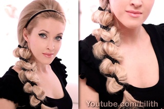 Big ribbon braid hairstyle tutorial