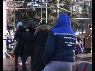 Настоящие мужики компании «Интерсвязь» на настоящей масленице в Кургане, 27 02 12